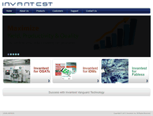 Tablet Screenshot of invantest.com